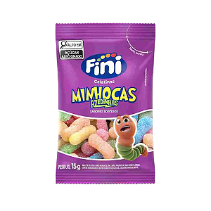 Gelatina Fini Minhocas Azedinhas - Embalagem com 15G