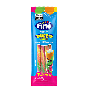 Gelatina Fini Tubes Twister Azedinho - Embalagem com 15G