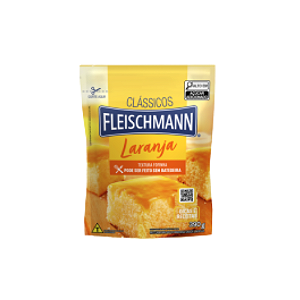 Mistura para Bolo Fleischmann Sabor Laranja - Embalagem com 390G