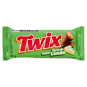 Chocolate Twix Sabor Torta de Limão - Embalagem com 40G