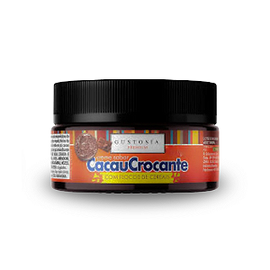 Pasta Gustosía Sabor Cacau Crocante com Flocos de Cereais - Embalagem com 90G