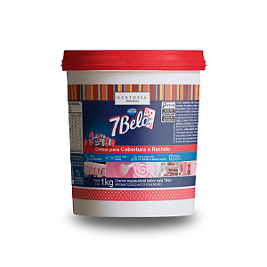 Creme Espatulável Sabor Bala 7Belo - Embalagem com 1KG