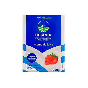Creme de Leite Leve Betânia - Embalagem com 200G