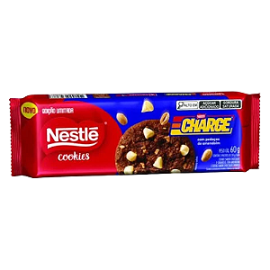 Cookie Nestlé Charge com Gotas Sabor Chocolate Branco - Embalagem com 60G