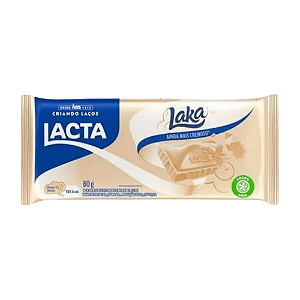 Chocolate Lacta Laka Branco - Embalagem com 80G