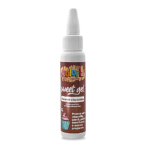 Corante Sweet Gel Coloriz Marrom Chocolate - Embalagem com 25G