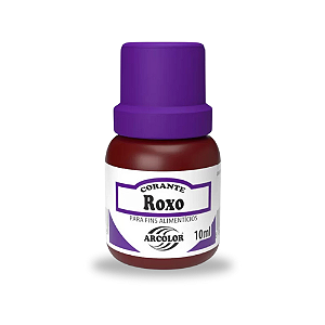 Corante Líquido Alimentício Roxo - Embalagem com 10ML