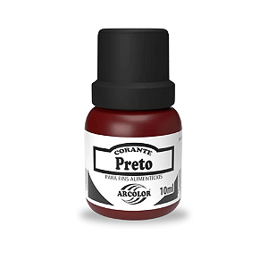 Corante Líquido Alimentício Preto - Embalagem com 10ML