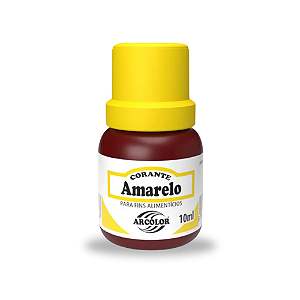Corante Líquido Alimentício Amarelo - Embalagem com 10ML
