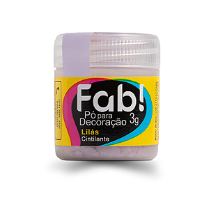 Pó Para Decoração Fab! Lilás - Embalagem com 3G