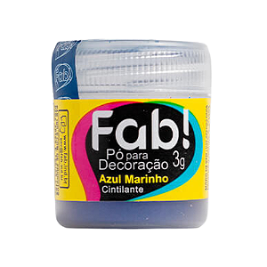 Pó Para Decoração Fab! Azul Marinho - Embalagem com 3G