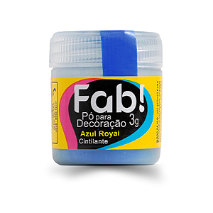 Pó para Decoração Fab Azul Royal 3G