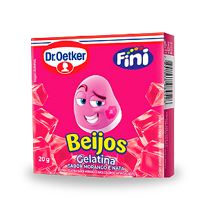 Gelatina Pó Dr. Oetker Fini Beijos - Caixa com 20G