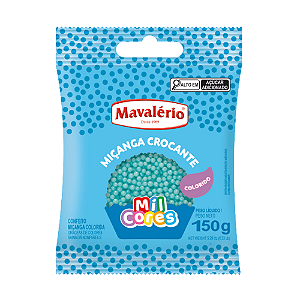 Confeito Miçanga Azul Baby - Pacote com 150G