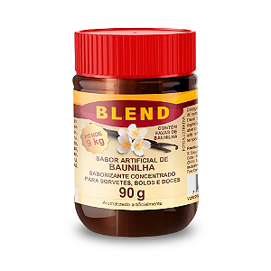 Pasta Blend Saborizante Concentrada Sabor Baunilha - Pote com 90G