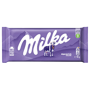 Chocolate Milka ao Leite dos Alpes 90G