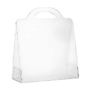 Sacola Transparente Bag com Alça 25CM