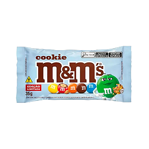 Confeito M&Ms Chocolate Cookie - Pacote com 35G