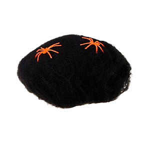 Teia de Halloween Esticável Preta - Pacote com 20G