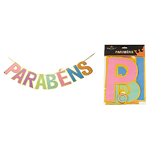 Faixa Parabéns Colorida