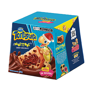 Panettone Arcor Tortuguita Sabor Chocolate - Embalagem com 510G