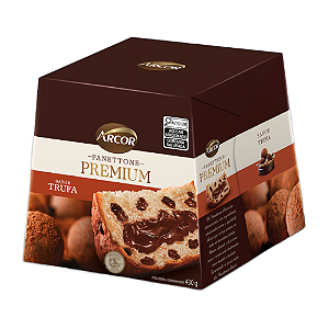 Panettone Arcor Premium Sabor Chocolate - Embalagem com 430G