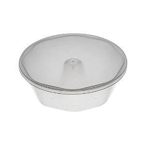 Forma para Pudim com Tampa 500ML - Embalagem com 6 UN