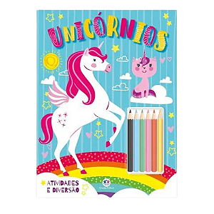 Livro Unicórnios Atividades e Diversão