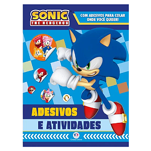 Livro Adesivos e Atividades Sonic