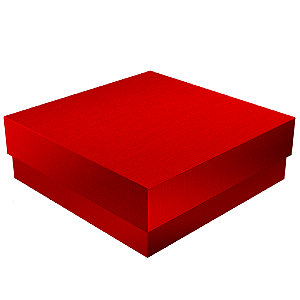 Mini Caixa Quadrada Laminada Vermelha G