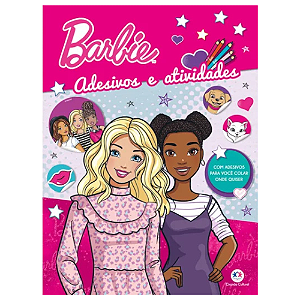 Livro Adesivos e Atividades Barbie