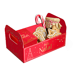 Cesta Caixote Natal Luz M