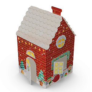 Caixa Panetone Casa Conto de Natal