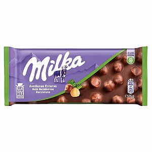 Chocolate Milka Avelãs Inteiras 95G