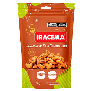 Castanha de Caju Caramelizada Iracema - Pacote com 100G