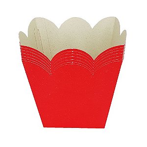 Cachepot de Papel Vermelho - Pacote com 8UN