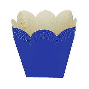 Cachepot de Papel Azul Escuro - Pacote com 8UN
