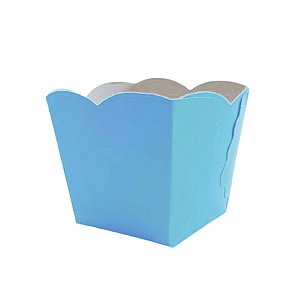 Cachepot de Papel Azul Claro - Pacote com 8UN