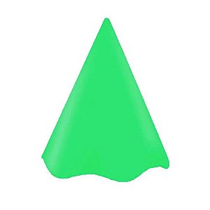 Chapéu de Festa Verde - Pacote com 8 UN