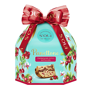 Panettone Soui de Cranberry Com Recheio Sabor Chocolate 500G