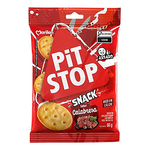 Snack Pit Stop Sabor Calabresa - Pacote com 60G