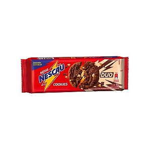 Cookie Nescau com Gotas Sabor Chocolate e Chocolate Branco - Pacote com 60G