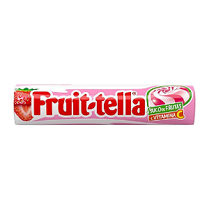 Bala Dura Fruit-Tella Sabor Morango - Embalagem com 41G