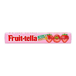 Bala Mastigável Fruit-Tella Sabor Morango com Creme de Leite 40G