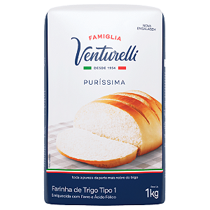 Farinha De Trigo Puríssima Famiglia Venturelli - Pacote com 1KG