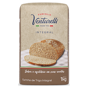 Farinha De Trigo Integral Famiglia Venturelli - Pacote com 1KG