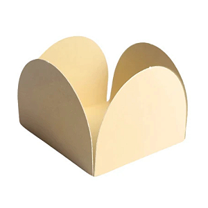 Porta Forminha 4 pétalas Nude NC Toys - Pacote com 50UN