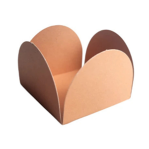 Porta Forminha 4 pétalas Caramelo NC Toys - Pacote com 50UN