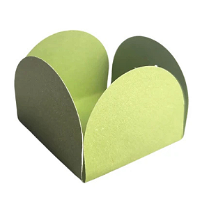 Porta Forminha 4 pétalas Verde Oliva NC Toys - Pacote com 50UN