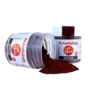 Pó Aveludado Art Decor Marrom 4G